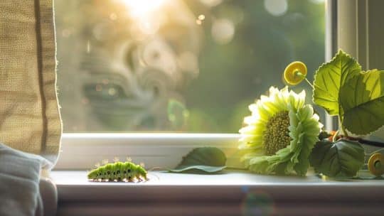 Chenille dans la maison : que signifie cette visite inattendue ?