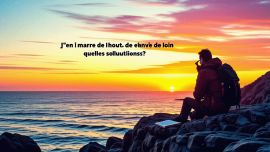 J&rsquo;en ai marre de tout j&rsquo;ai envie de partir loin quelles solutions explorer ?