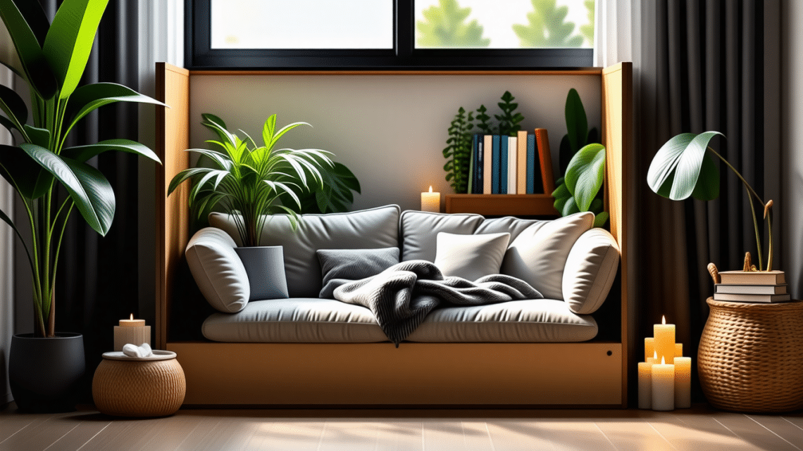 Ouvrir un espace de détente dans une boîte de rangement