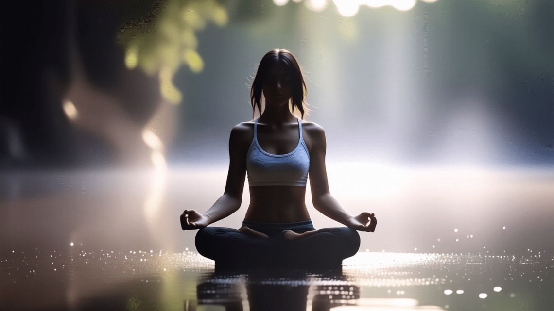 Visualiser sa paix intérieure sur un fond flou